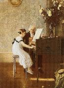 george bernard shaw Young lady to accept fees from her piano teacher Germany oil painting artist